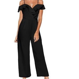 Black jumpsuit—with POCKETS